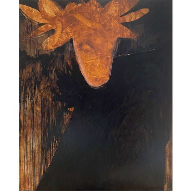 Contemporary Abstract Soil and Oil on Canvas "Forgiveness" by Paul Landauer For Sale - Image 4 of 7