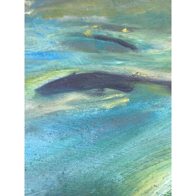 1990s Warren Fischer Original Vintage Figurative Abstract Painting For Sale - Image 5 of 5