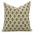 Fabdivine Handmade Block Print Pure Linen Throw Pillow Covers 20x20inches-Ganda Pushpa Floral Design For Sale