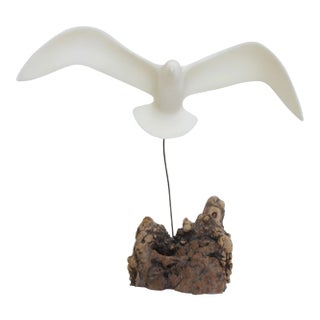 Vintage Flying Seagull Tabletop Sculpture For Sale
