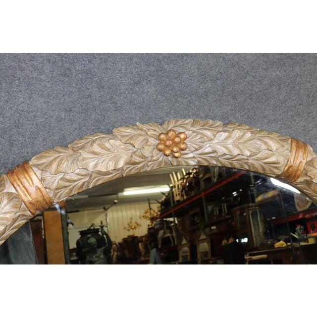 Large 1970's Silver & Gold Gilt Rococo Style Mirror. For Sale In Philadelphia - Image 6 of 8