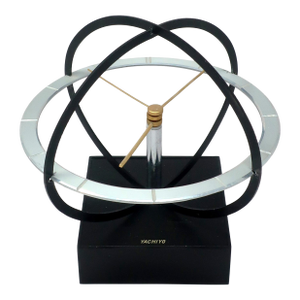 Mid-Century Modern Space Age Kinetic Desk Clock by Yachiyo