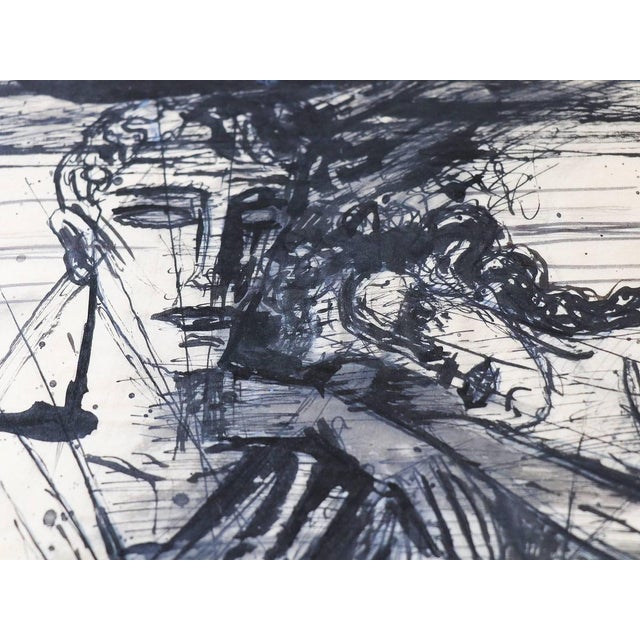 Emil Betzler, Legend, German Expressionist Ink Painting For Sale - Image 3 of 8