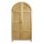 Vintage Natural Teak & Cane Armoire Storage Cabinet For Sale - Image 9 of 9