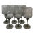 Set of 6 Vintage Orrefors Rhapsody Smoke Wine Glasses For Sale