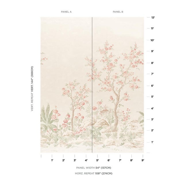 Inspired by a document in our archive, Charlotte’s Garden is a splendid floral wallpaper with a romantic old-world aura....