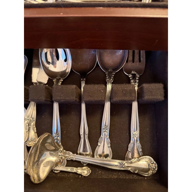 Gorham Sterling Silver Chantilly Flatware Set 103 Pieces With Fitted Chest 1895 For Sale - Image 15 of 18