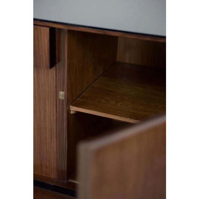 Large French Art Deco Walnut Buffet, 1920s For Sale - Image 10 of 18