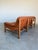Mid-Century Modern Mid Century Brazilian Sergio Rodriguez Style Cognac Leather Sofa For Sale - Image 3 of 12