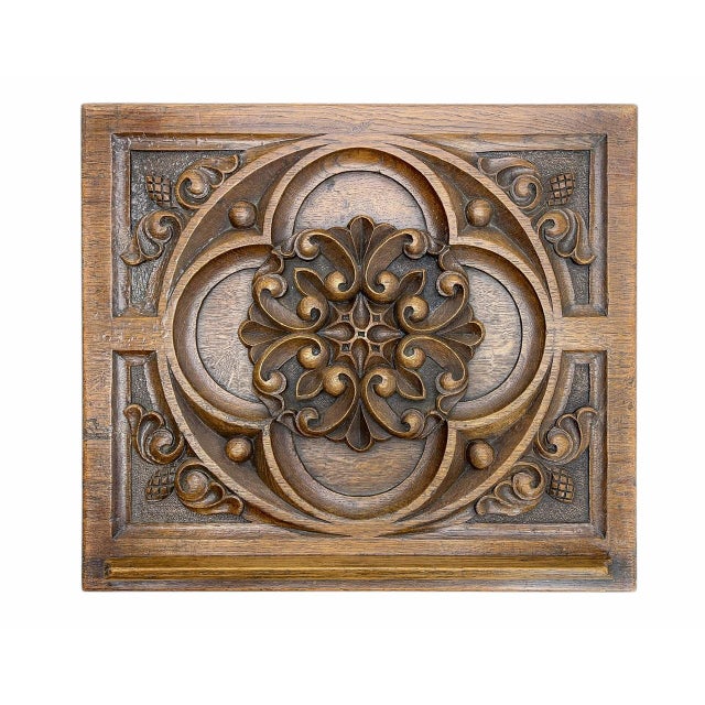 19th Century Gothic Revival Carved Wood Book Stand For Sale - Image 10 of 13