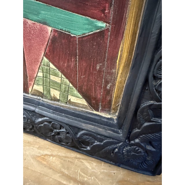 Modernist Italian Vintage Cast Wall Panel Art Piece For Sale - Image 11 of 12