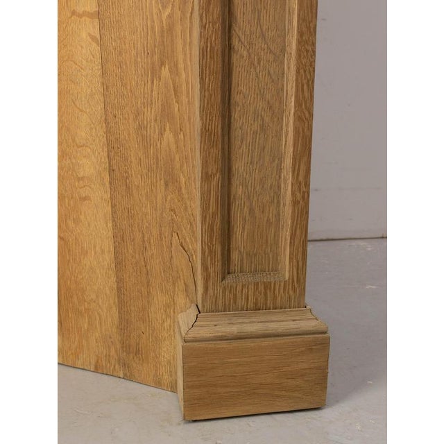 French Massive Fireplace Mantel in Molded Oak, 1890 For Sale - Image 12 of 15