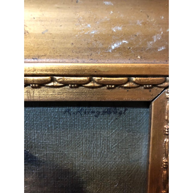 Rudolf Klinsbogl Klingsberg, Pre World War II Austrian Judaica Oil Painting Hasidic Rabbi Portrait For Sale In Miami - Image 6 of 6