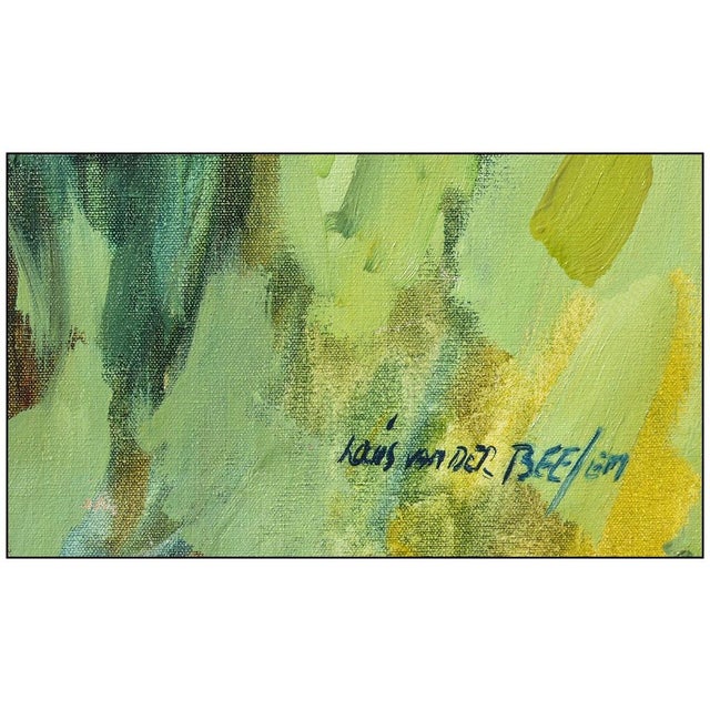 Late 20th Century Sunflower Field, Louis Van Der Beesen For Sale - Image 4 of 5