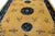 1920s Antique Peking Designed Chinese Wool Rug Handmade in Golderod Color For Sale - Image 9 of 10