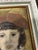 Abstract Expressionism Vintage Mid-Century Expressionist Portrait of Woman in Red Hat - Unknown Artist For Sale - Image 3 of 10