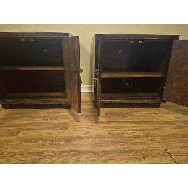 These are the Henredon nightstands that match the Dresser and Armoire (see listings). These have served us well. We are...