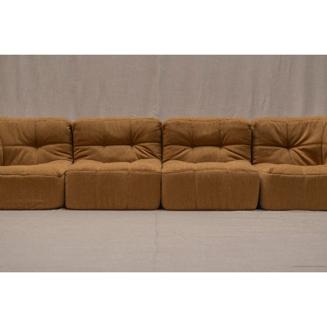 1970s Kimba Modular Four-Seater Sofa by Michel Ducaroy for Ligne Roset, 1970s, Set of 4 For Sale - Image 5 of 18