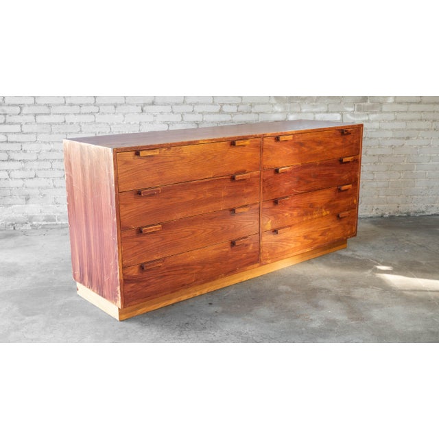 1970s Charles Webb Eight-Drawer Oak Dresser For Sale - Image 15 of 18