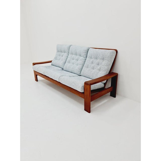 Mid century couch in teak 3-seater sofa by emc denmark 1960 design year: 1960s style: vintage, danish modern designed by :...