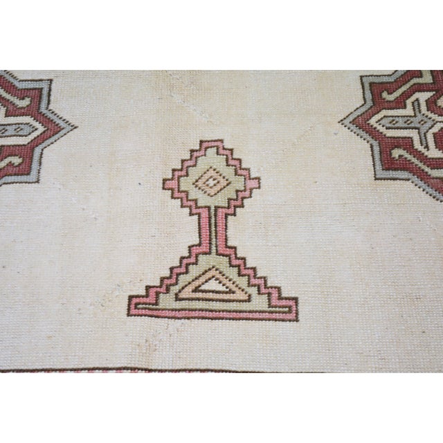 Vintage Turkish Oushak Hand Knotted Organic Wool Fine Weave Rug,7'9"x12'4" For Sale - Image 4 of 6