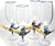 Figurative Set of 4 Art Glass Bird Goblets by Janis Miltenberger For Sale - Image 3 of 8