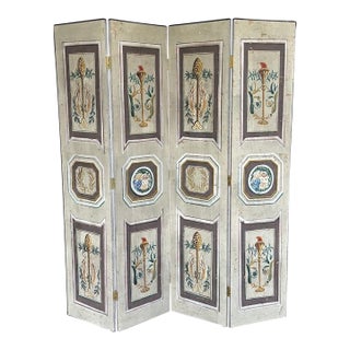 Mid 20th Century Continental Trompe L’Oeil Louis XVI Screen / Room Divider For Sale