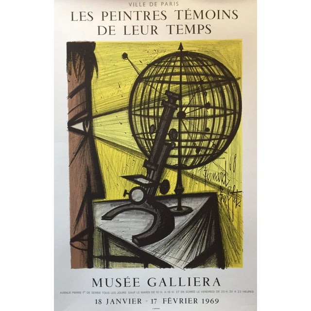 Bernard Buffet Vintage French Exhibition Poster For Sale