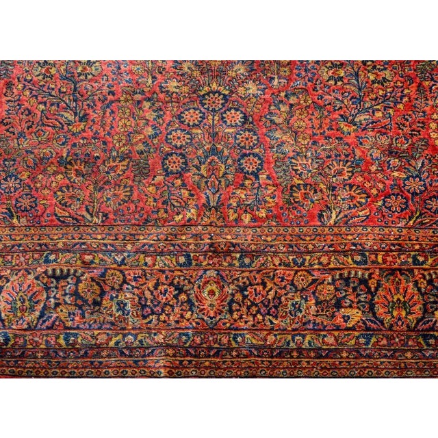 Textile Early 20th Century Sarouk Rug For Sale - Image 7 of 11