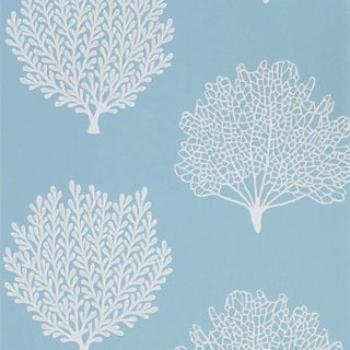 Sanderson Coraline Wallpaper in Marine - a Sample For Sale