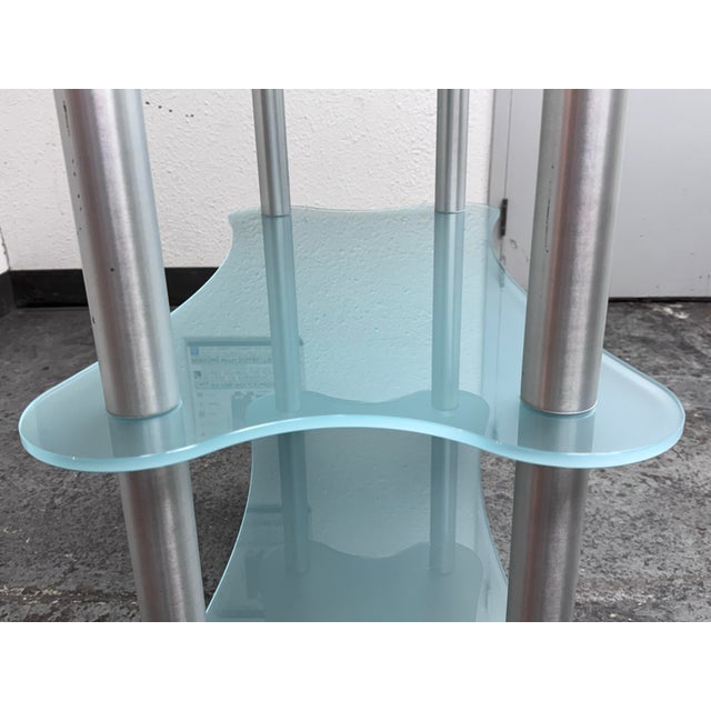 Glass Gallotti & Radice Late 20th Century Glass Shelving Cart For Sale - Image 7 of 12
