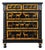 English Vintage Painted Chest with Deer Decoupage For Sale