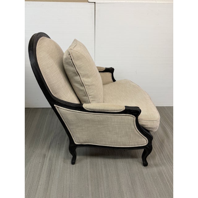 Wood Restoration Hardware Lyon Bergere Chair For Sale - Image 7 of 12