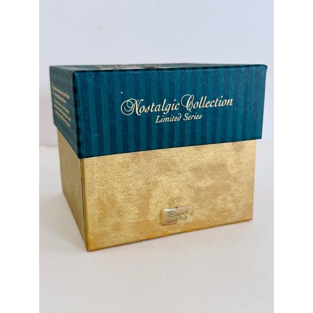 Waterford 1997 Nostalgic Collection Peacock Gold Ball Ornament W/ Box For Sale In Boston - Image 6 of 7