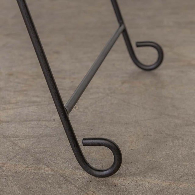 Panoplie Iron Double Loop Bench, Yellow Linen For Sale - Image 12 of 13