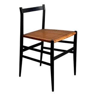 Vintage Shortened Chair in Black Ash by Gio Ponti for Cassina, 1950s For Sale