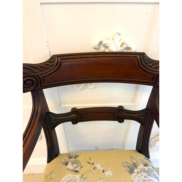 Antique Regency Mahogany Dining and Carver Chairs, 1820, Set of 8 For Sale - Image 16 of 18