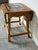 Brown Oak Tile Top Drop-Leaf Folding End Table Danish Mid-Century Modern 1970s For Sale - Image 8 of 10