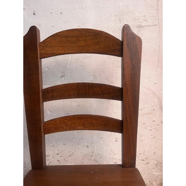 1970s Brutalist Wooden Chairs, 1970s, Set of 10 For Sale - Image 5 of 14