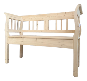 Natural Wood Kitchen Bench