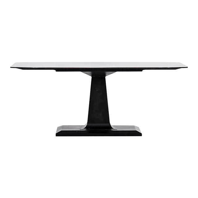 NOIR Amboss Dining Table, Black Metal For Sale