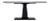 NOIR Amboss Dining Table, Black Metal For Sale