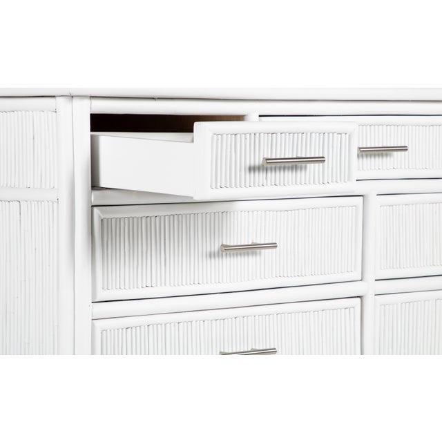 David Francis Aruba Nine-Drawer Dresser - White For Sale - Image 4 of 7
