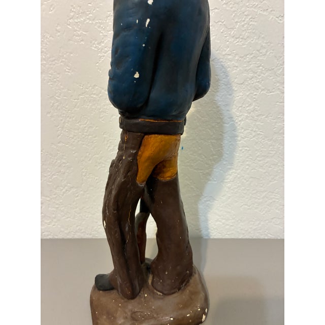 Vintage Western Cowboy Figurine Statue For Sale - Image 10 of 13