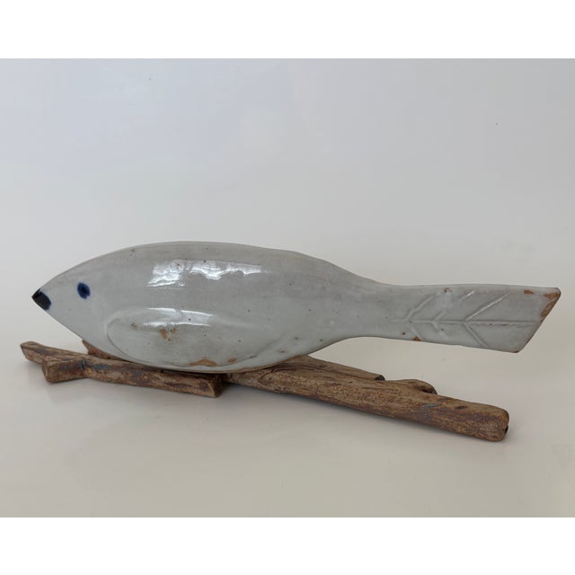 Bird on Nest Ceramic Sculpture by Geo For Sale In Palm Springs - Image 6 of 8