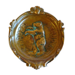 Antique Bronze Ashtray from Arthur Krupp For Sale