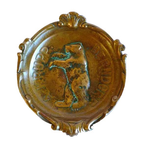 Antique Bronze Ashtray from Arthur Krupp