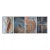 I'm always amazed at what metal, water and oxygen can do together. A set of four industrial abstract art prints, the 'Rust...
