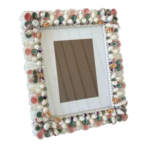 Coastal Handmade Seashell Picture Frame