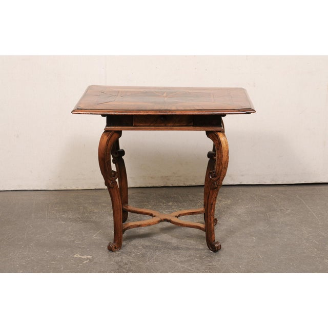 18th C. Italian Side Table W/ Inlay Veneers For Sale - Image 10 of 12